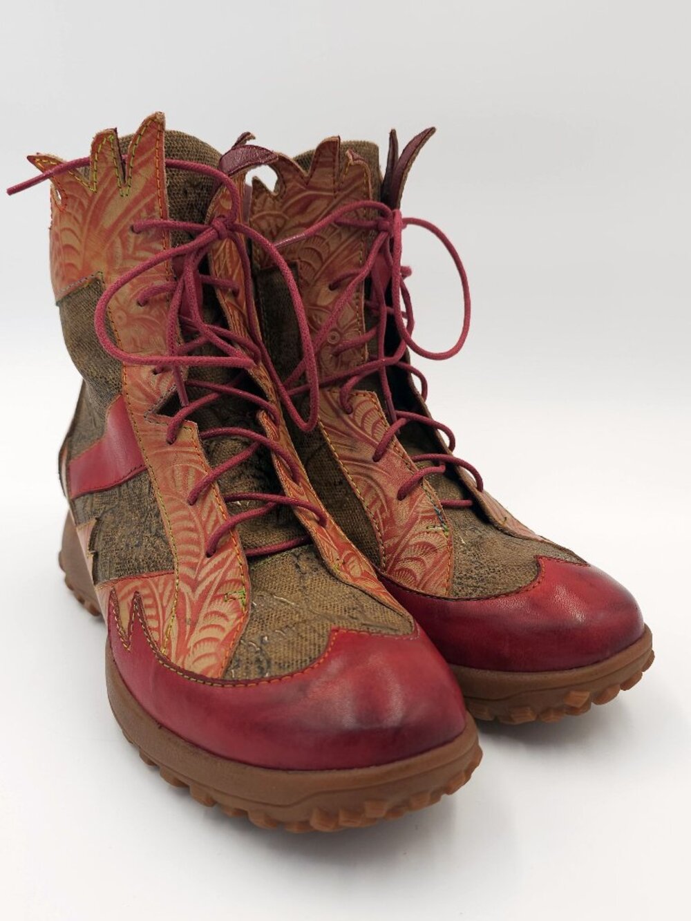 L'Artiste Spring Step Ileana Ankle Boots Red- Women's size US 6.5-7 / EU 37 - Picture 5 of 16